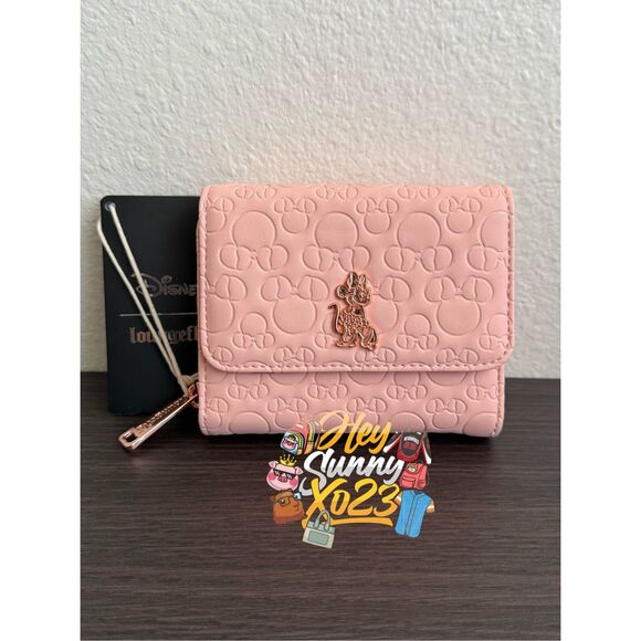 Loungefly Disney Minnie Mouse Debossed Silhouettes Zip Wallet - Picture 1 of 7